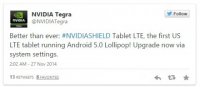 NVIDIA Shield Tablet  LTE-   Android 5.0 Lollipop